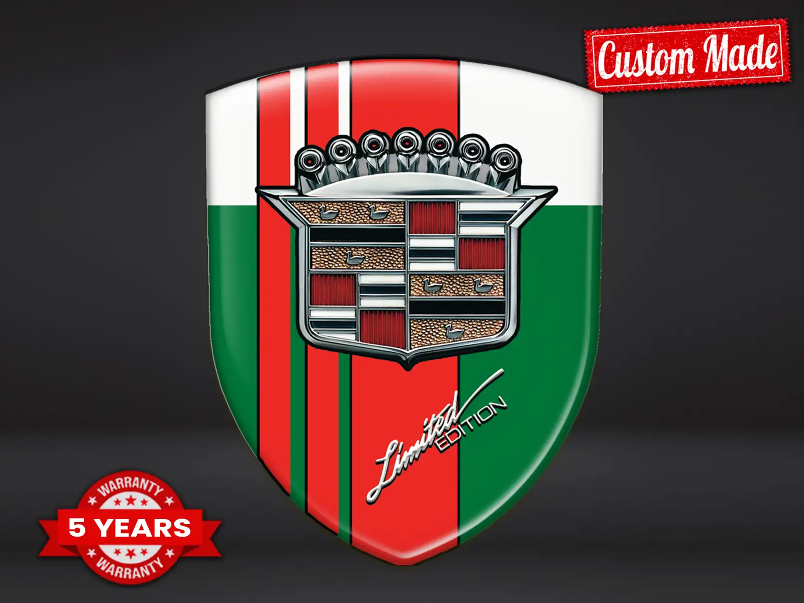 Cadillac Sticker Silicone Stylé Durable Max Standard Édition Limité ST